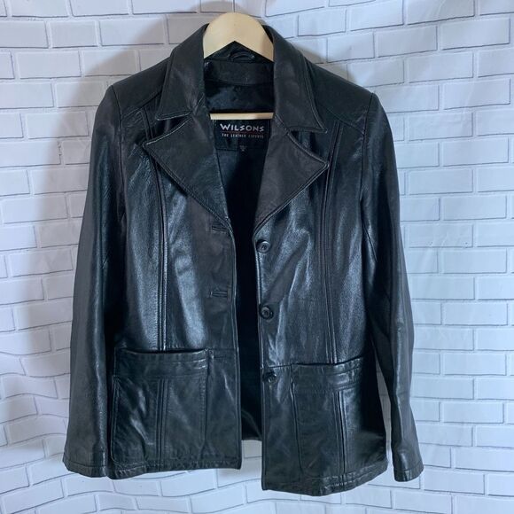 Wilsons Leather Jackets & Blazers - Wilsons VTG Black Leather Jacket Sz M‎